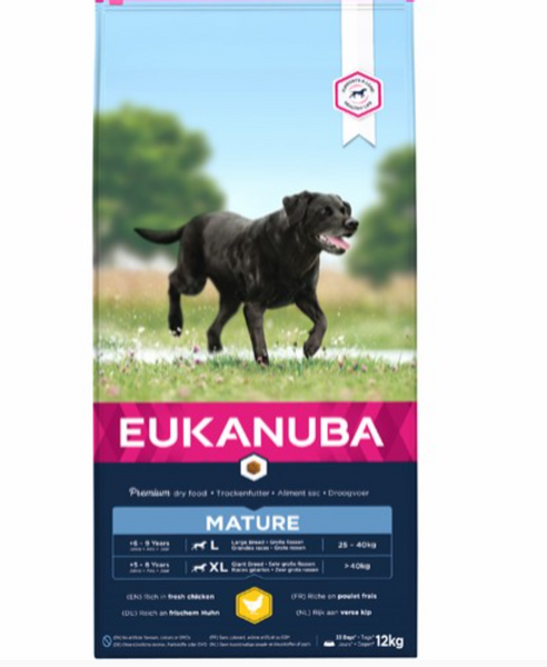 Euk Mature large breed kylling 12 kg 