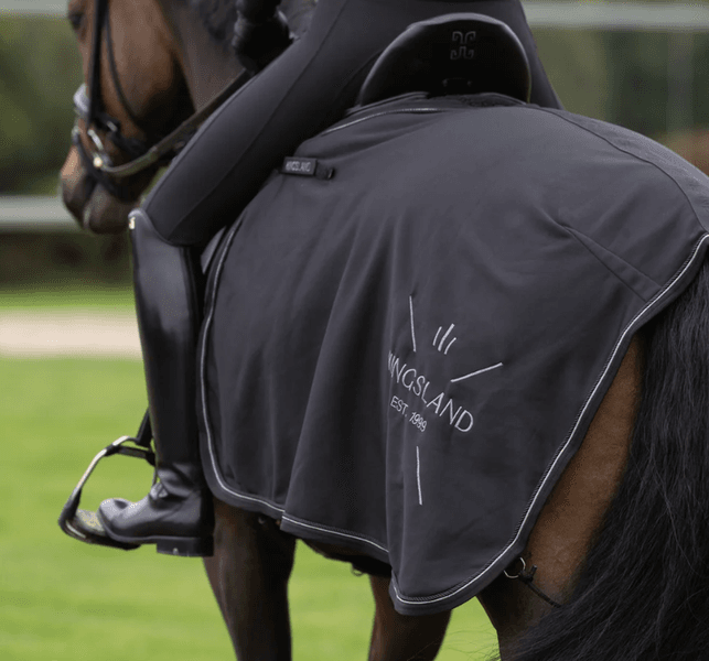KLMona Fleece Trenings Dekken Sort